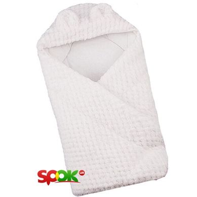 Конверт с капюшоном для новорожденных Duetbaby Soft jacguard Белый (98104) Spok