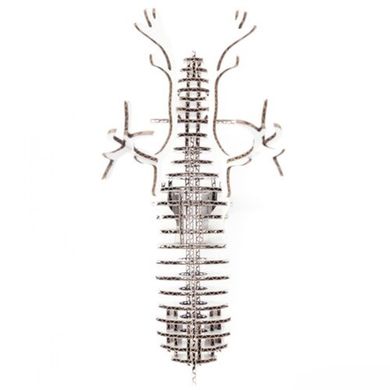 3D-пазл из гофрокартона Kawada D-torso Северный олень Белый (4,5802386174e+012) Spok