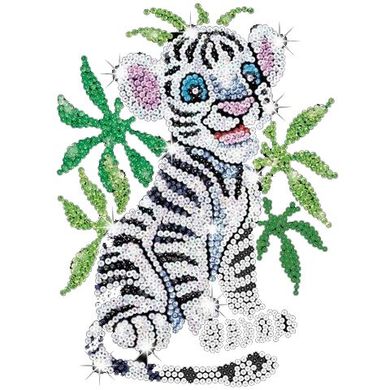Набор для творчества Sequin Art Red Белый тигр Тебе (SA0906) Spok