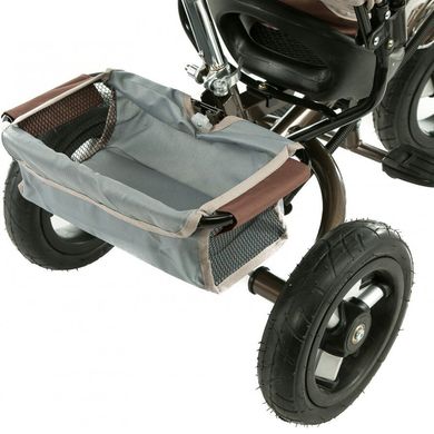 Трёхколёсный велосипед X-Rider GT Trike с надувными колесами Коричневый Spok