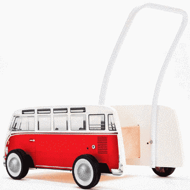 Толокар Hape Классический автобус Красный (E0379) Spok