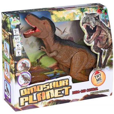 Интерактивная игрушка Same Toy Dinosaur Planet Динозавр со световыми и звуковыми эффектами Коричневый (RS6123AUt) Spok