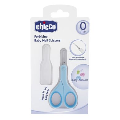 Ножнички с колпачком Chicco 0+ Голубой (05912.20) Spok