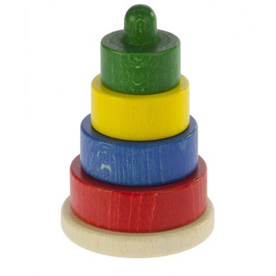 Пирамидка деревянная Nic Разноцветная (NIC2312) Spok