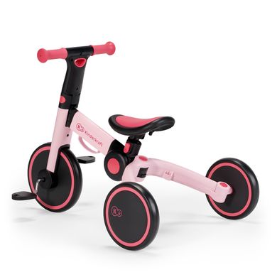 Триколісний велосипед 3 в 1 Kinderkraft 4TRIKE Candy Pink (KR4TRI00PNK0000) Spok