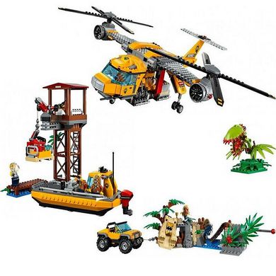 Конструктор Bela City Вертолёт для доставки грузов в джунгли (10713) Spok