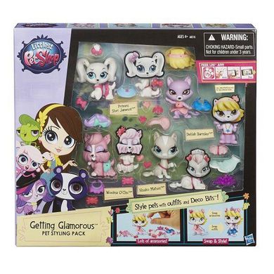Игровой набор Hasbro Littlest Pet Shop 4 зверюшки с аксессуарами (A8218) Spok