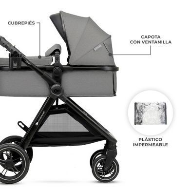 Універсальна коляска 2 в 1 Kinderkraft Esme Grey (KSESME00GRY2000) Spok