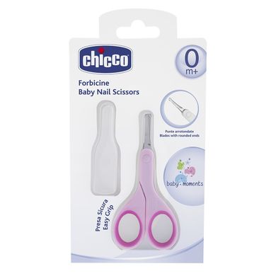 Ножнички с колпачком Chicco 0+ Розовый (05912.10) Spok
