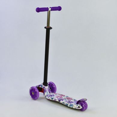 Самокат Best Scooter MAXI Цветы Фиолетовый (А 25464 /779-1319) Spok