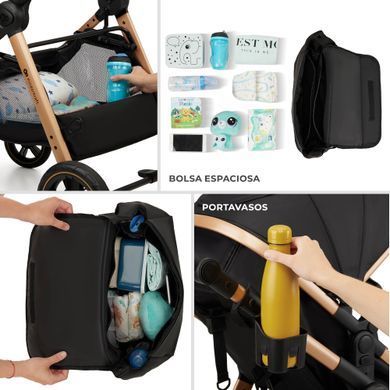 Універсальна коляска 2 в 1 Kinderkraft Esme Grey (KSESME00GRY2000) Spok