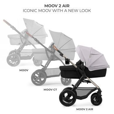 Универсальная коляска 3 в 1 Kinderkraft Moov 2 Air Moonlight Grey (KSMOOV02GRY0000) Spok