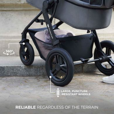 Универсальная коляска 3 в 1 Kinderkraft Moov 2 Air Moonlight Grey (KSMOOV02GRY0000) Spok
