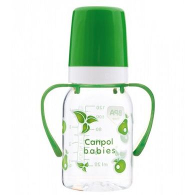 Бутылочка для кормления Canpol Babies с ручкой 120 мл BPA Free (11/821) Spok