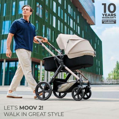 Универсальная коляска 3 в 1 Kinderkraft Moov 2 Air Moonlight Grey (KSMOOV02GRY0000) Spok