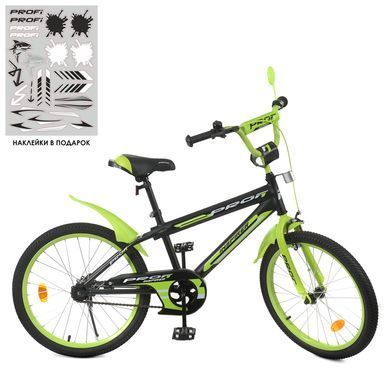 Велосипед Profi Inspirer 20" Черно-салатовый (Y20321) Spok