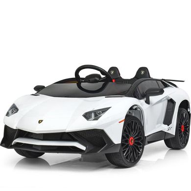 Детский электромобиль Bambi "Lamborghini" белый (M 3903EBLR-1) Spok