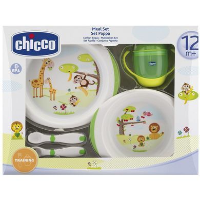 Подарочный набор детской посуды Chicco 12 м+ (06833.00) Spok