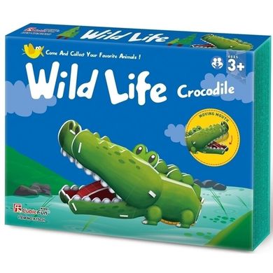 3D пазл CubicFun Дикие звери: Крокодил (K1502h) Spok