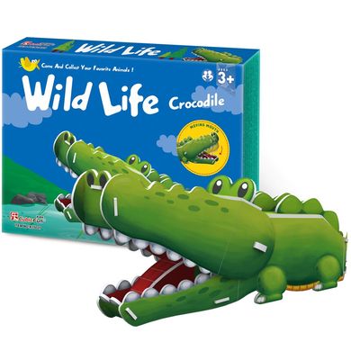 3D пазл CubicFun Дикие звери: Крокодил (K1502h) Spok