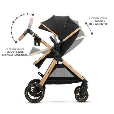 Универсальная коляска 2 в 1 Kinderkraft Esme Black (KSESME00BLK2000) Spok