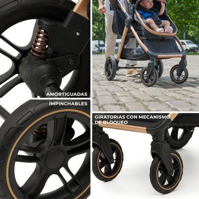 Универсальная коляска 2 в 1 Kinderkraft Esme Black (KSESME00BLK2000) Spok