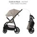 Прогулянкова коляска Kinderkraft Trig 3 Stone Beige (KSTRIG03BEG0000) Фото 2