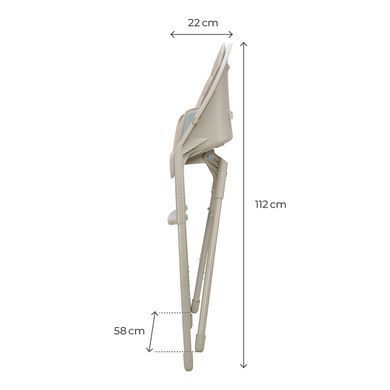 Стульчик для кормления Kinderkraft Dinnly Beige (KHDINN00BEG0000) Spok