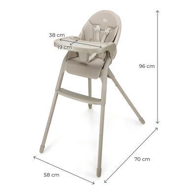 Стульчик для кормления Kinderkraft Dinnly Beige (KHDINN00BEG0000) Spok