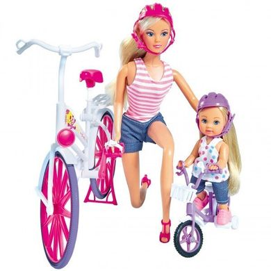 Кукольный набор Simba Steffi&Evi Love Прогулка на велосипедах (5733045) Spok