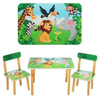 Столик Vivast 501-11 Зоопарк с двумя стульчиками Spok