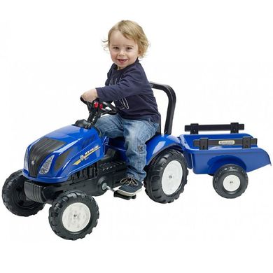 Детский трактор на педалях Falk New Holland Синий (3090B) Spok