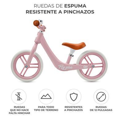 Біговел Kinderkraft Fly Plus Pink (KRFLPL00PNK0000) Spok