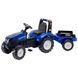 Детский трактор на педалях Falk New Holland Синий (3090B) Фото 1