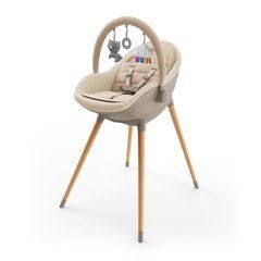 Стульчик для кормления 2 в 1 Kinderkraft Fini Up Beige (KHFINIUPBEG0000) Spok