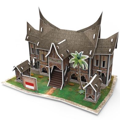3D пазл CubicFun Индонезия: Традиционная резиденция (W3145H) Spok