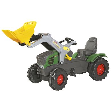 Педальный трактор с ковшом Rolly Toys Rolly Farmtrac Fendt Vario 211 Зелено-серый (611058) Spok