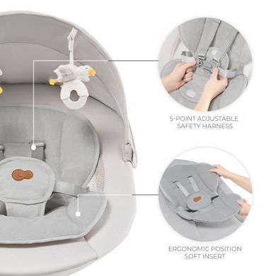 Крісло-гойдалка Kinderkraft Tulsy Beige (KBTULS00BEG0000) Spok