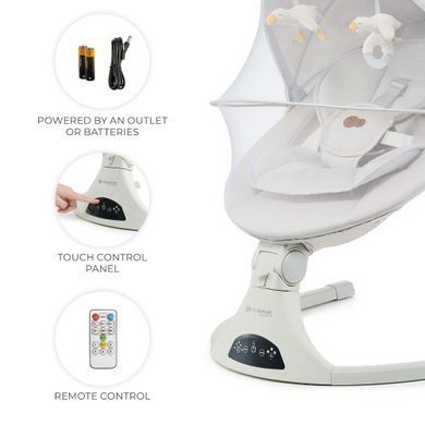 Крісло-гойдалка Kinderkraft Tulsy Beige (KBTULS00BEG0000) Spok