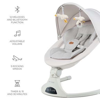 Крісло-гойдалка Kinderkraft Tulsy Beige (KBTULS00BEG0000) Spok