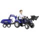 Детский трактор на педалях Falk 3090W New Holland Синий (3090W) Фото 2