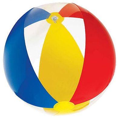 Надувной мяч Intex Парадиз Красный/Синий/Желтый (59032) Spok