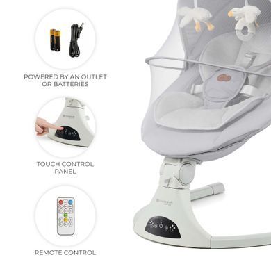 Кресло-качалка Kinderkraft Tulsy Gray (KBTULS00GRY0000) Spok