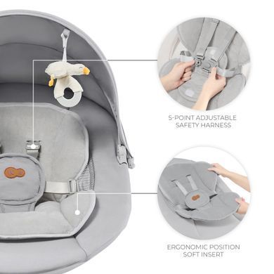 Кресло-качалка Kinderkraft Tulsy Gray (KBTULS00GRY0000) Spok