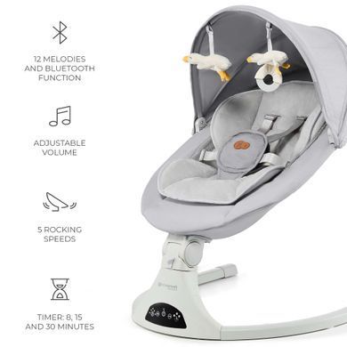 Кресло-качалка Kinderkraft Tulsy Gray (KBTULS00GRY0000) Spok