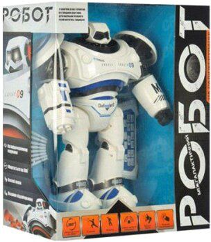 Радиоуправляемая игрушка Bambi "Робот" White-Blue (M 3900 U/R) Spok