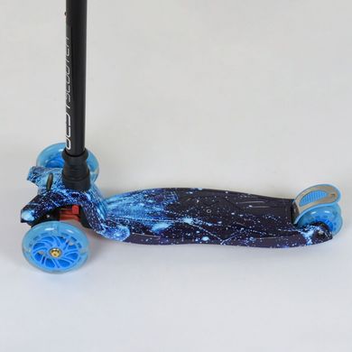 Самокат Best Scooter Maxi Черно-голубой (А 24656 /779-1305) Spok