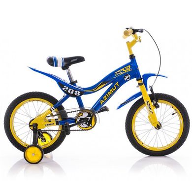 Велосипед Azimut KSR 16" Желто-синий Spok