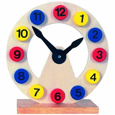 Игрушечные деревянные часы-пазл Bino (84050) Spok