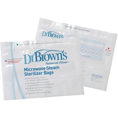 Пакеты Dr. Brown's для микроволновой паровой стериализации 5 шт (960) Spok
